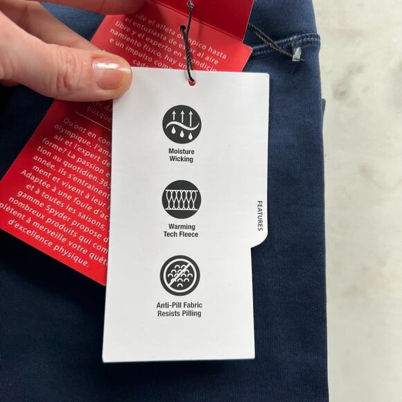 Spyder Athletic Navy Blue Leggings with Back Zipper Pocket - Picture 8 of 14